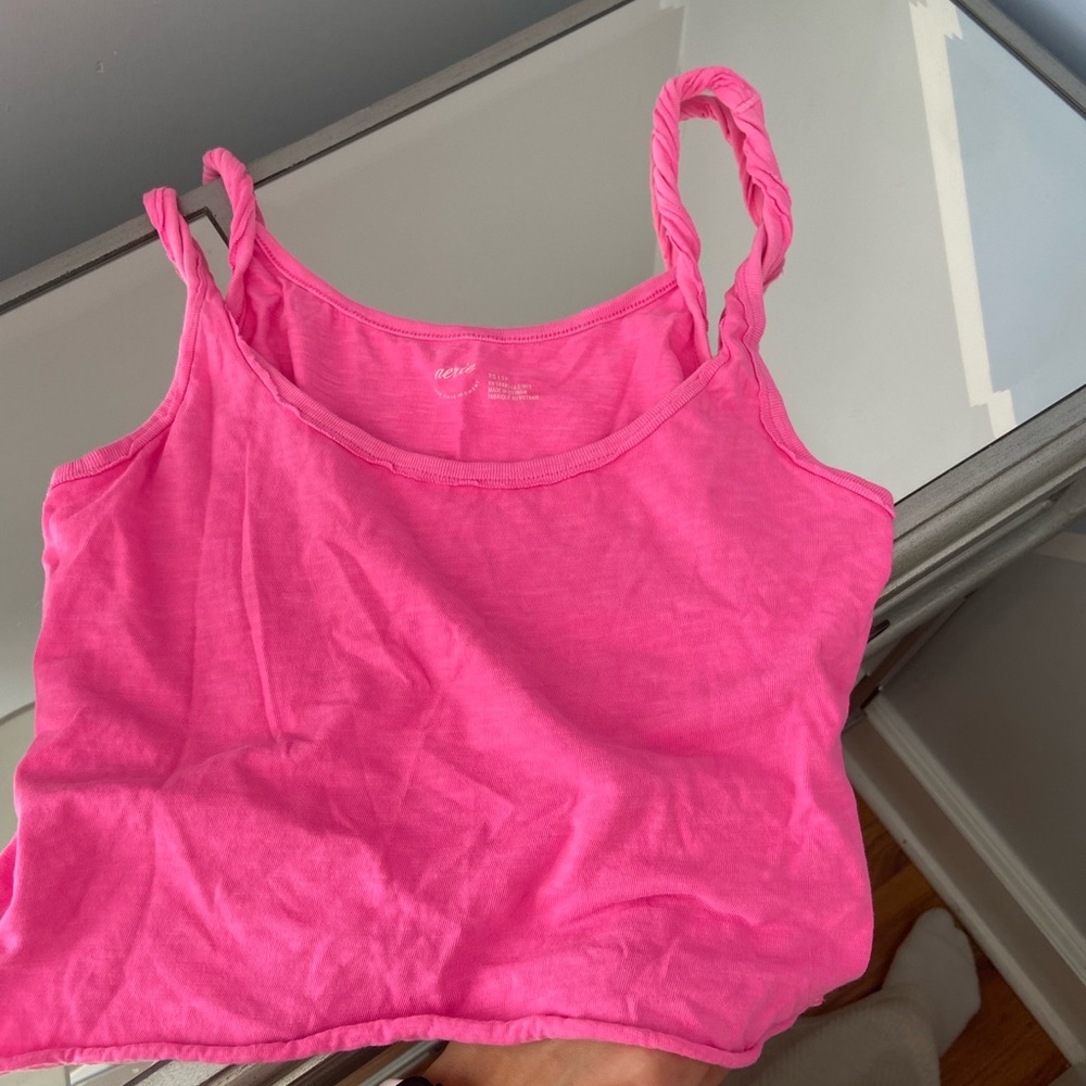 Pink aerie tank top never worn xs